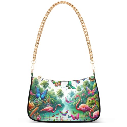 Fantasy Mermaid under Sea Tote Bag Purse Hobo Tote Bag Womens Vintage Handbags Chain Small Shoulder Bag