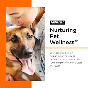 Nutri-Vet Shed Defense Soft Chews for Dogs – Supports Normal Shedding and Healthy Coat – 60 Soft Chews , 5.3 Ounce