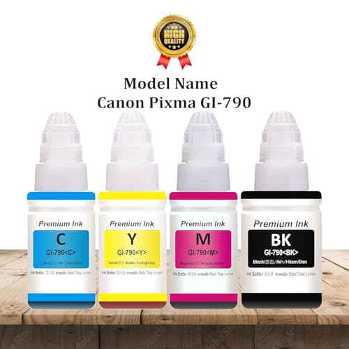 Image of GI-790 Compatible for Canon Pixma Ink Suitable for G1000, G1010, G1100, G2000, G2002, G2010, G2012, G2100, G3000, G3010, G3012, G3100, G4000 Printers (GI-790 Magenta Ink 1 Pcs)