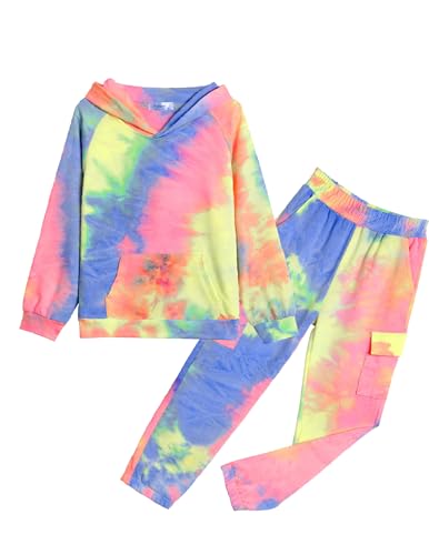 Image of Arshiner 2 Pieces Girls Outfits Fall Sweatsuits Sweatshirts and Sweatpants