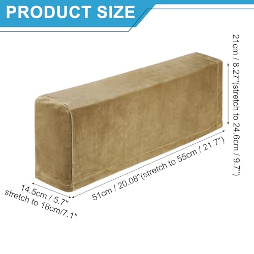 Fundas de reposabrazos elásticas para restaurar sillón reclinable gris 3