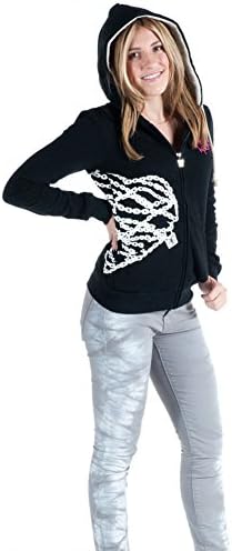 Women's Angry Blossom World Tour Zip Up Hoodie Black L Apparel