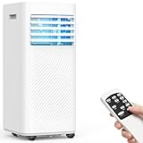 Brehobo スポットクーラー 家庭用 スポットエアコン 工事不要 2.34KW【2026年最新】移動式エアコン 冷房8畳 除湿35L/日 送風 ノンドレン式 ポータブルエアコン 静音 小型 業務用 移動式クーラー 置き型 ポータブルクーラー 窓パネル 排気ダクト リモコン付き 暑さ・熱中症対策 キッチン/部屋/作業場 窓用 8畳 6畳 室内簡易冷房器具