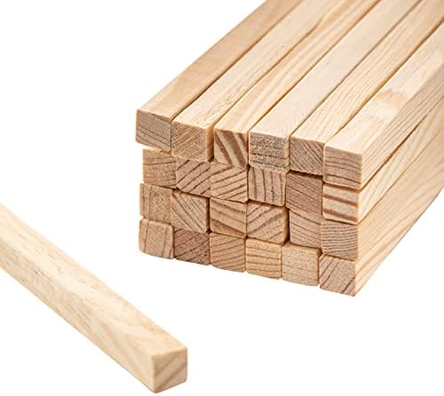 Mendi 25 Wooden Stick Square. 9.84" x 0.31"