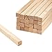 25 Palos de Madera Cuadrado (8 mm, 100 cm)