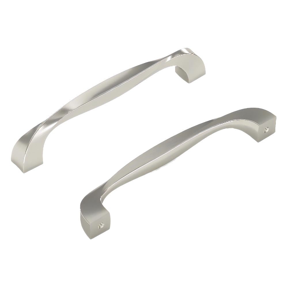 Poignée twist 128 mm nickel satiné anti-traces pour remplacer des poignées usées