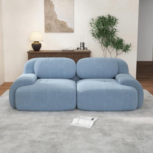 Image of Corduroy Modular Sectional Sofa, Oversized Cloud Couches for Living Room