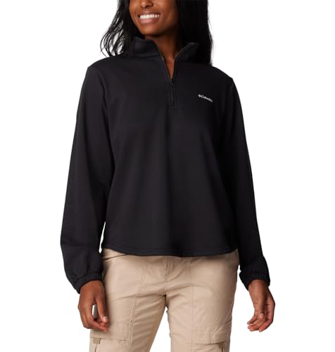 Columbia Women's Trek French Terry Half Zip Update, Black, X-Small