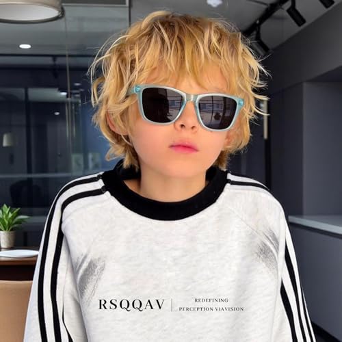 Image of Kids Polarized Sunglasses for Girls Boys UV400 Protection Classic Fashion sun Glasses Lightweight Material Age 3-10