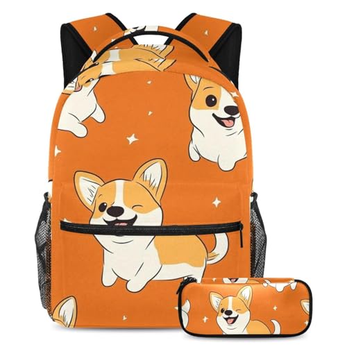 Cartable Corgi ergonomique anti mal de dos avec trousse scolaire