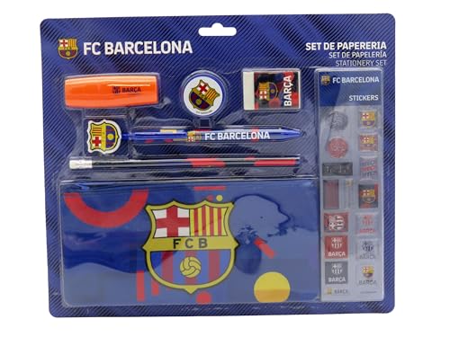 FC Barcelona, Set de Papelería, Material Escolar, Escritura,...
