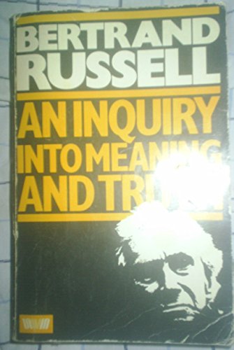 Inquiry into Meaning and Truth 0041210190 Book Cover