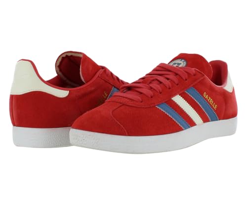Image of adidas Gazelle Mens Shoes Size 7.5, Color: Red /White /Blue-Red