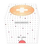 Die Kärtchen sind beidseitig bedruckt und in einer hochwertigen Box mit Goldveredelung verpackt