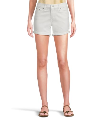 Levi's Womens Mid Length (Also Available In Plus) Denim Shorts, Chalk White, 27 US