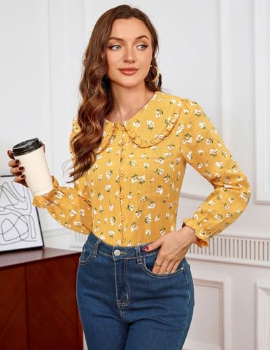 Save $15 on a LOOKBOHO Peter Pan Collar Blouse for Women - Image 6