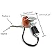 VRWEARE Universal 2pcs Motorcycle Turn Signals Chrome Bullet Front Rear Lights Compatible with Harley Honda Suzuki Yamaha Kawasaki Motorcycle Cruiser Bobber Chopper