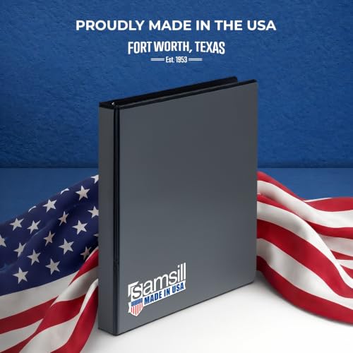 Image of Samsill Durable 1.5 inch 3 Ring Binder, D Ring Binder, 100% Recycled Chipboard, Basic Assortment, 12 Pack