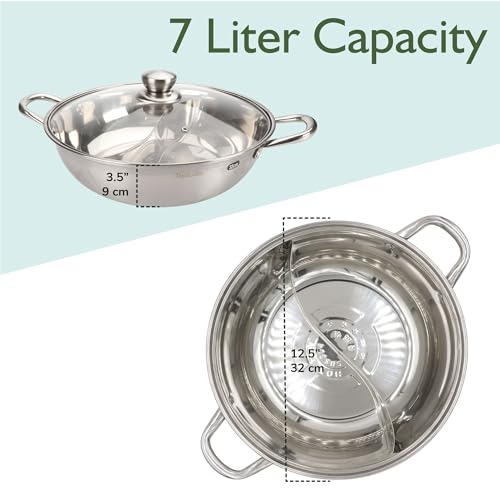 Hot Pot Wok de Acero Inoxidable 12.5" miniatura 3