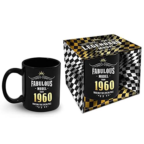 Bombo Taza de cumpleaños con año de nacimiento 1960