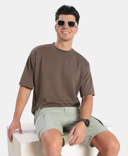 Image of Jockey UM23 Men Super Combed Cotton Blend Oversized T-Shirt with StayFresh Treatment