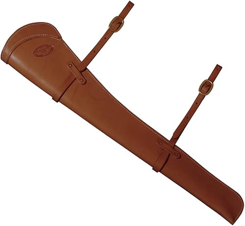 Outfitters Supply Guides - Funda de rifle de carabina de cuero curtido de alta calidad para rifles de acción de palanca; vaina SBR; se fija a la