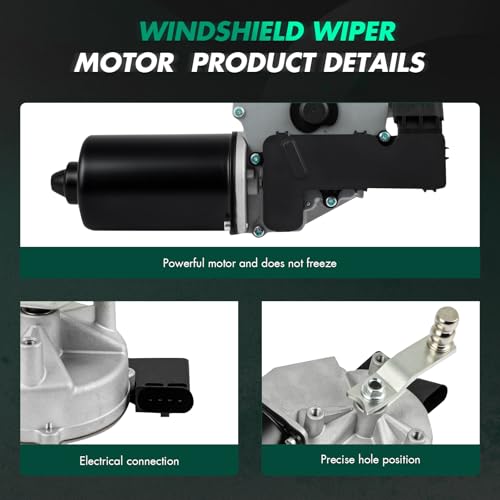 SCITOO Front Windshield Wiper Motor Replacement for 2010-2012 for Mercedes-Benz for GL350,2007-2011 for Mercedes-Benz for ML63 AMG Wiper Motor 1648202442;1648201742;1648200240 4 Pins by SCITOO - Image 3