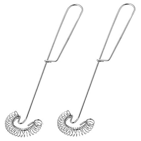 2 Pieces Hand Push Egg Whisk, Egg Whisks Stainless Steel, Whisks Non Stick Stirring, Hand Push Whisk Blender, Kitchen Whisk, Hand Press Whisk, for Home Kitchen Milk Frother, Egg Mixing, Cream Foaming Cover