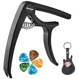 Guitar-Capo-Acoustic-Electric-Guitars - Ukulele Capos - with Pin Puller Single Hand Use Trigger Kapo