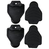 KOMBIUDA 2 Pares De Fundas para Calas De Ciclismo Diseño Sencillo para Un Uso Duradero Protector De Calas Sin Clip Color Negro Protege del Barro Y La Suciedad.