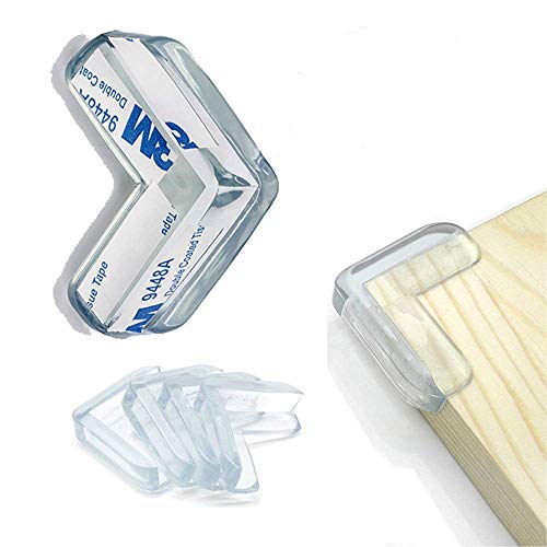Protege Coin Bébé,8 Pcs Protection Angles Bébé Transparent Pour Sécurité Bébé Protection Angle Silicone Pour Table et Meubles Pointus avec Adhésif Résistant Eholder Cover