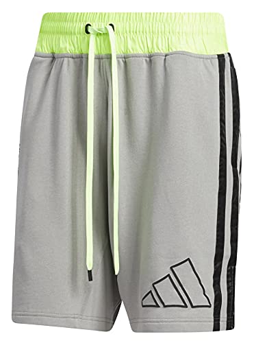Short de basketball adidas x Daniel Patrick Large gris et noir pour homme