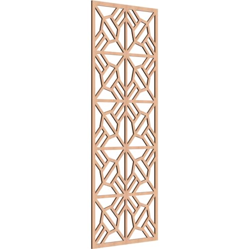 Image of Auburn Decorative Pierced Fretwork Wood Wall Panels, 21 3 /8 inchW x 54 3 /8 inchH x 1 /4 inchT, Alder