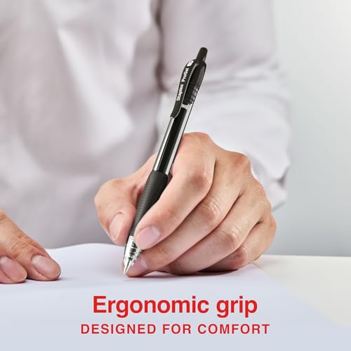 Image of STAPLES Retractable Gel Pens, Bold Point 1.0mm, Black Ink, 36 Pack - ProGel Smooth‑Flow Pens for High‑Volume Office Use