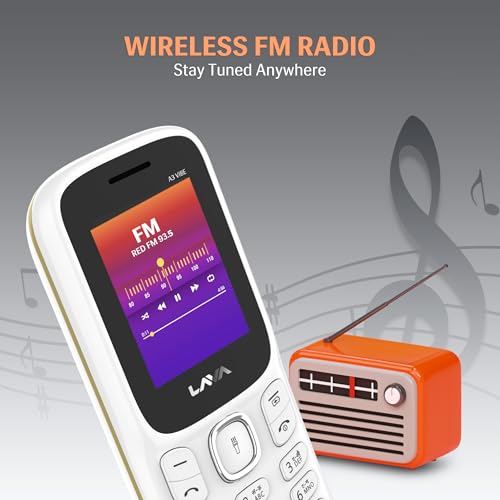 Image of Lava A3 Vibe Dual Sim Keypad Mobile Phone | 1750mAh Big Battery | 1.8 inch Large Display | 7 Languages Read & Write Support | Vibration Alert (White Beige)