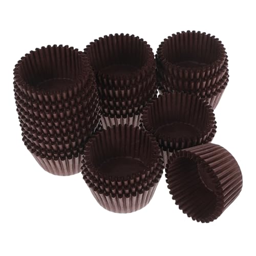 Zerodeko 500 Mini Moldes Para Cupcakes: Pequeños Capacillos De Papel Para Hornear Pasteles, Envoltorios De Muffins De Trufa De Chocolate Resistentes A La Grasa Para Bodas, Cumpleaños, Baby