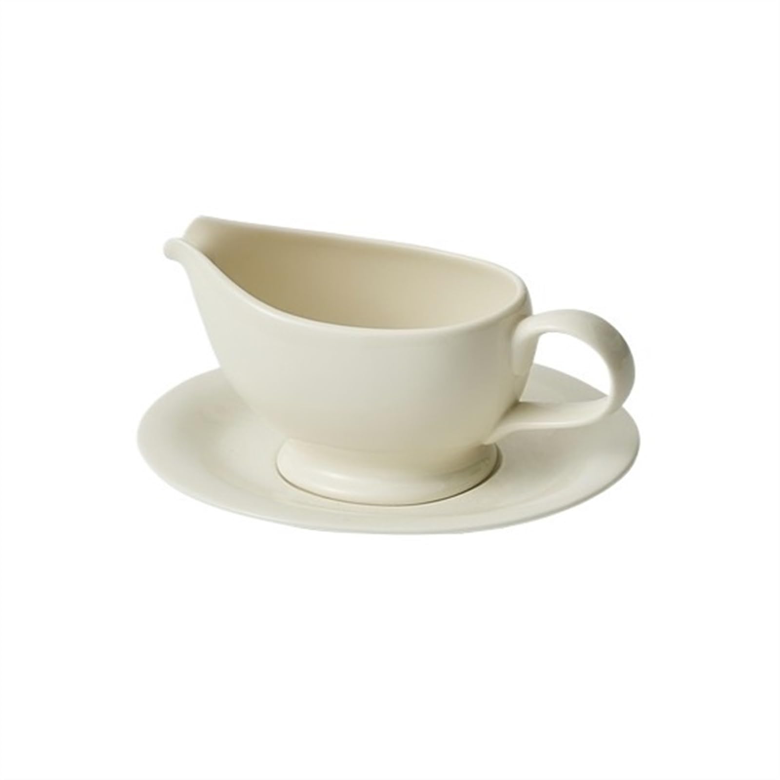 Saucière au jus de viande en céramique avec plateau de 8,8 oz