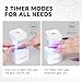 PEACECOLOR Mini U V Light for Gel Nails U V Nail Lamp Nail Dryer 2 Timer Modes Fast Curing LED Nail Lamp for Gel Nail Polish Home Salon DIY Gifts for Women