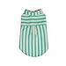 Youly Green Stripe Shirt for Cats, Small/Medium