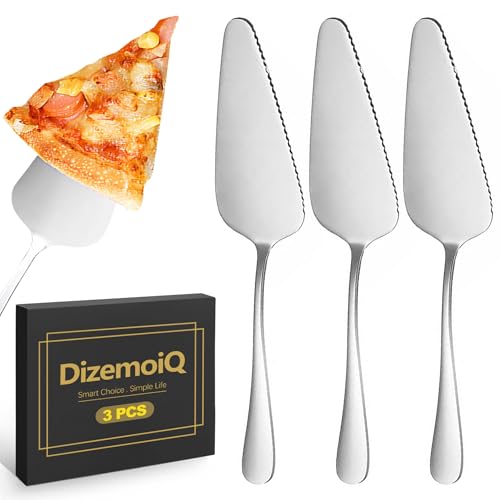DizemoiQ 3 Stück Edelstahl Tortenheber Set Kuchenheber Lasagneschaufel Heber Mehrfachfunktion für Desserts und Backwaren Ideal zum Servieren