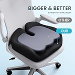 Benazcap Memory Foam Seat Cushion, Ergonomic Office Chair Cushion - Image 4