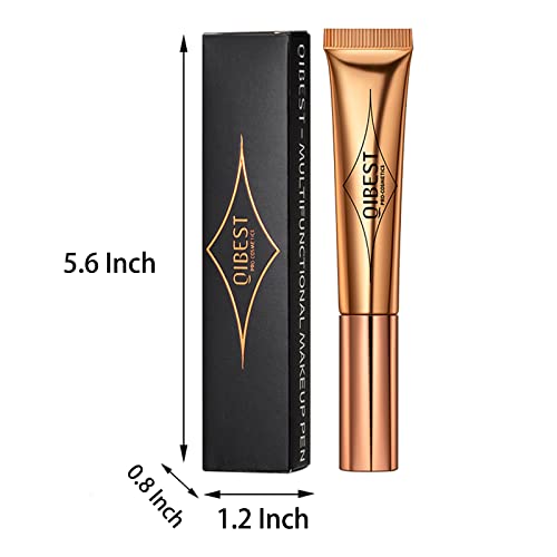 Paminify Liquid Highlighter Beauty Wand, Highlight Bronzer Stick With Cushion Applicator,Smooth Shimmer Finish,Lightweight Super Silky Cream Face Illuminator Makeup Stick,Cruelty-Free,04 Pearl White #TOP5
