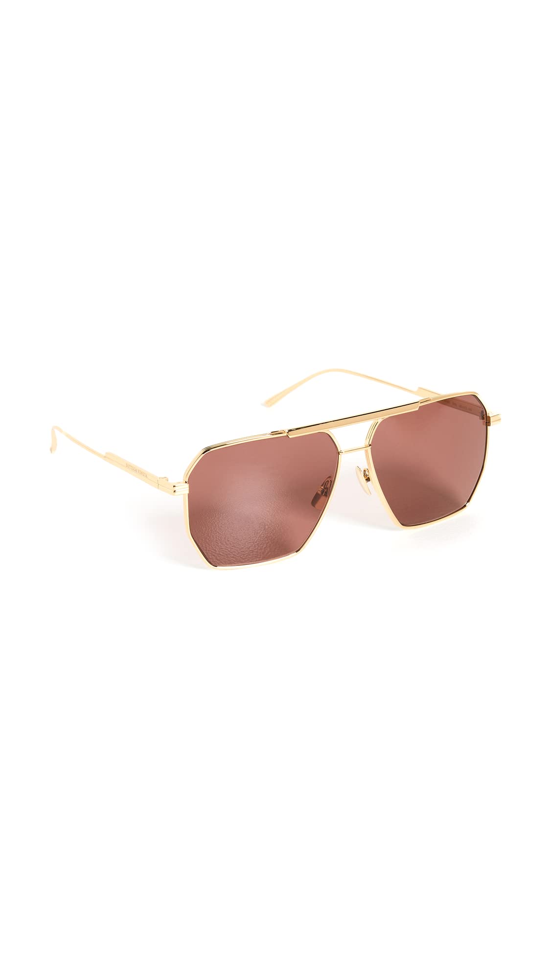 Bottega Veneta Geometric Navigator Sunglasses