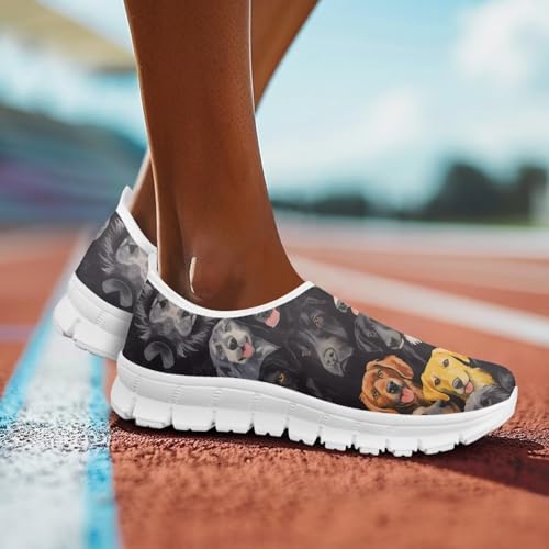 Image of Jeiento Cute Dog Women's Casual Slip On Shoes Loafers Sneakers for Women