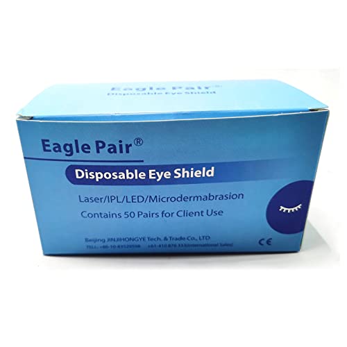 50 pares de adesivos descartáveis para uso de clientes de beleza laser IPL LED, 190-11000 nm OD7+, adesivos protetores para olhos, almofadas protetoras