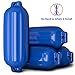 Goplus® 4 Ribbed Marine Boat Fender Vinyl Bumper Dock Shield(Blue, 8.5