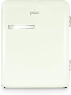 H.Koenig Mini Bar Vintage 31L TOAD7, Mini nevera compacta para habitaciones, alimentos, bebidas, cosméticos, diseño vintage, temperatura regulable 6°-15°C, 24 dB, color verde