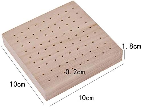 Hengxing Handcrafted Wood Crochet Blocking Board Wooden Blocking Mat for Knitting and Crochet Projects,Square
