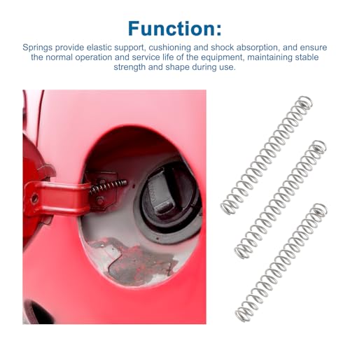 VooGenzek 10 Stücke 1 * 8 * 70 mm Druckfedern, Mini Edelstahlfedern, Spule Kompression Federn, für Shop und DIY Reparaturprojekte