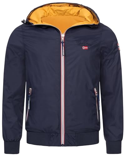 GEOGRAPHICAL NORWAY フード付きジャケット Geographical Norway - Men's Softshell, Black, S at Amazon